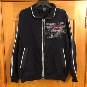 Paul & Shark Yachting Full Zip Sweater Jacket Navy Blue Size L